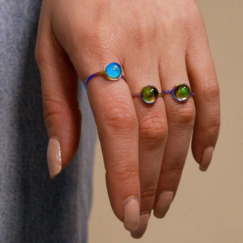 Chromata | Einhorn Silber | Stimmungssteinring